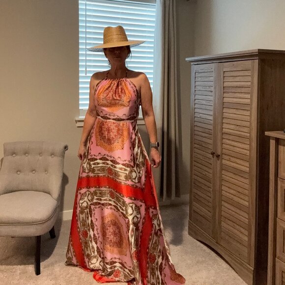 Aakaa Dresses & Skirts - NEW Aakaa Maxi Dress in Pink and Red